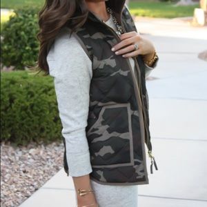 Jcrew camo vest